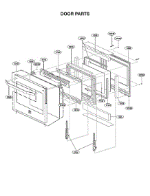 Door Parts parts for Lg Electric Range LSSE3030BD/00 from AppliancePartsPros.com