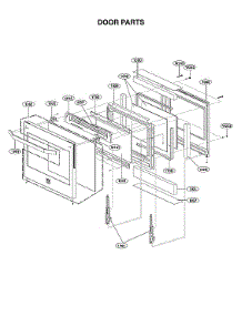 Door Parts parts for Lg Gas Range LSSG3020BD/00 from AppliancePartsPros.com