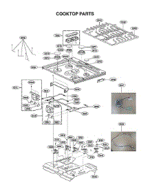 Cooktop Parts parts for Lg Gas Range LSSG3020BD/00 from AppliancePartsPros.com