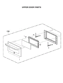 Upper Door Parts parts for Lg Electric Wall Oven LSWC307ST/00 from AppliancePartsPros.com
