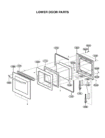 Lower Door Parts parts for Lg Electric Wall Oven LSWC307ST/00 from AppliancePartsPros.com