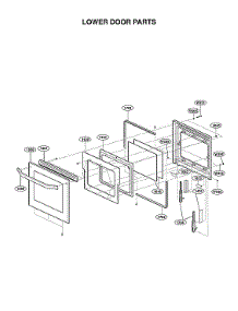 Lower Door Parts parts for Lg Electric Wall Oven LSWD300BD/00 from AppliancePartsPros.com