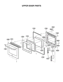 Upper Door Parts parts for Lg Electric Wall Oven LSWD307ST/00 from AppliancePartsPros.com