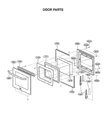 Door Parts parts for Lg Electric Wall Oven LSWS307ST/00 from AppliancePartsPros.com