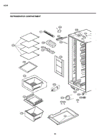 Refrigerator Compartment parts for Lg Side-By-Side Refrigerator LSXC22386D/00 from AppliancePartsPros.com