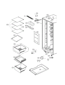 Refrigerator Compartment parts for Lg Side-By-Side Refrigerator LSXC22396D/00 from AppliancePartsPros.com