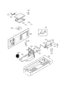Machine Compartment parts for Lg Side-By-Side Refrigerator LSXC22396D/00 from AppliancePartsPros.com