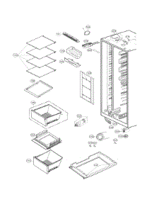Refrigerator Compartment parts for Lg Side-By-Side Refrigerator LSXC22426S/00 from AppliancePartsPros.com