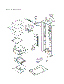 Refrigerator Compartment parts for Lg Side-By-Side Refrigerator LSXC22426S/07 from AppliancePartsPros.com