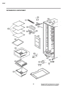 Refrigerator Compartment parts for Lg Side-By-Side Refrigerator LSXC22436S/00 from AppliancePartsPros.com
