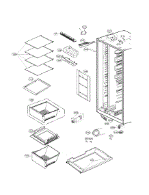 Refrigerator Compartment parts for Lg Side-By-Side Refrigerator LSXC22486S/00 from AppliancePartsPros.com