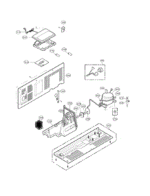 Machine Compartment parts for Lg Side-By-Side Refrigerator LSXC22486S/00 from AppliancePartsPros.com