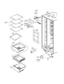 Refrigerator Compartment parts for Lg Side-By-Side Refrigerator LSXS26326B/00 from AppliancePartsPros.com