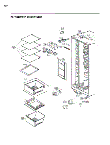 Refrigerator Compartment Parts parts for Lg Side-By-Side Refrigerator LSXS26326B/01 from AppliancePartsPros.com