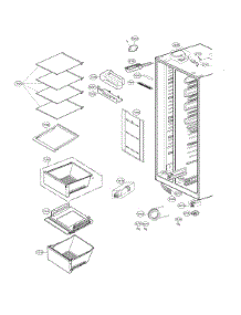 Refrigerator Compartment parts for Lg Side-By-Side Refrigerator LSXS26326S/01 from AppliancePartsPros.com