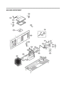 Machine Compartment parts for Lg Side-By-Side Refrigerator LSXS26326S/04 from AppliancePartsPros.com