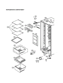 Refrigerator Compartment parts for Lg Side-By-Side Refrigerator LSXS26326S/05 from AppliancePartsPros.com