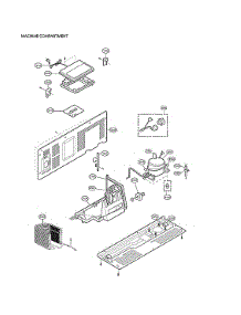 Machine Compartment parts for Lg Side-By-Side Refrigerator LSXS26326S/11 from AppliancePartsPros.com