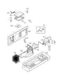 Machine Compartment parts for Lg Side-By-Side Refrigerator LSXS26326W/01 from AppliancePartsPros.com