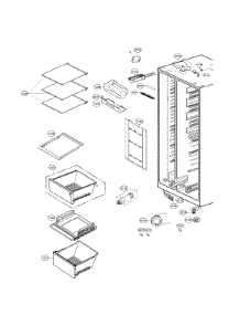 Refrigerator Compartment parts for Lg Side-By-Side Refrigerator LSXS26336V/00 from AppliancePartsPros.com