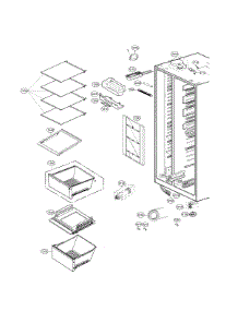 Refrigerator Compartment parts for Lg Side-By-Side Refrigerator LSXS26336V/01 from AppliancePartsPros.com