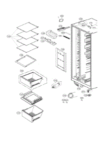 Refrigerator Compartment parts for Lg Side-By-Side Refrigerator LSXS26366D/02 from AppliancePartsPros.com