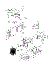 Machine Compartment parts for Lg Side-By-Side Refrigerator LSXS26366D/02 from AppliancePartsPros.com
