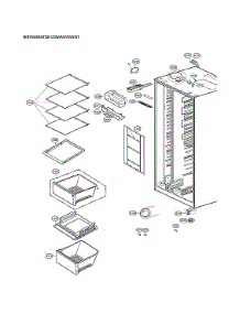 Refrigerator Compartment Parts parts for Lg Side-By-Side Refrigerator LSXS26366D/09 from AppliancePartsPros.com
