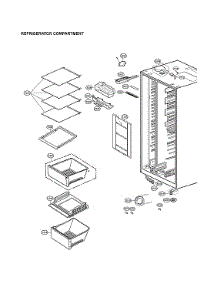 Refrigerator Compartment parts for Lg Side-By-Side Refrigerator LSXS26366S/04 from AppliancePartsPros.com