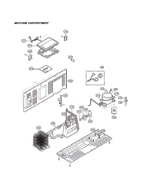 Machine Compartment parts for Lg Side-By-Side Refrigerator LSXS26366S/05 from AppliancePartsPros.com