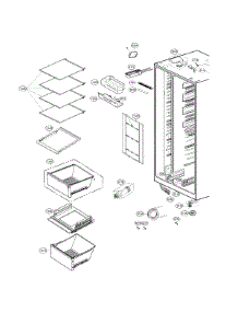 Refrigerator Compartment parts for Lg Side-By-Side Refrigerator LSXS26386D/03 from AppliancePartsPros.com