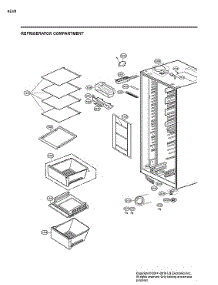 Refrigerator Compartment parts for Lg Side-By-Side Refrigerator LSXS26386S/02 from AppliancePartsPros.com