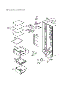Refrigerator Compartment parts for Lg Side-By-Side Refrigerator LSXS26386S/03 from AppliancePartsPros.com
