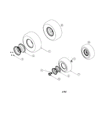 Wheels parts for Cub Cadet Front-Engine Lawn Tractor LT1018 from AppliancePartsPros.com