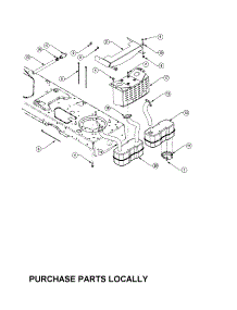 Engine Accessories parts for Cub Cadet Front-Engine Lawn Tractor LT1045 from AppliancePartsPros.com