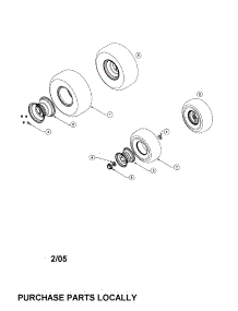 Wheels parts for Cub Cadet Front-Engine Lawn Tractor LT1046 from AppliancePartsPros.com