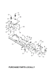 Frame parts for Cub Cadet Front-Engine Lawn Tractor LT1046 from AppliancePartsPros.com