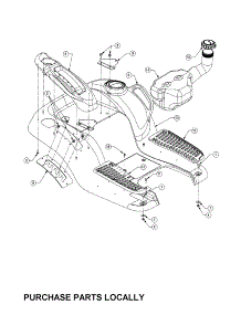 Fender / Fuel Tank parts for Cub Cadet Front-Engine Lawn Tractor LT1046 from AppliancePartsPros.com
