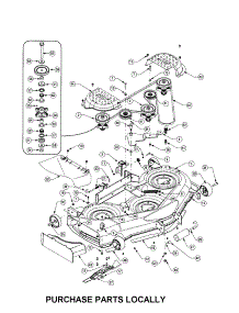 50-Inch Mower Deck parts for Cub Cadet Front-Engine Lawn Tractor LT1050 from AppliancePartsPros.com