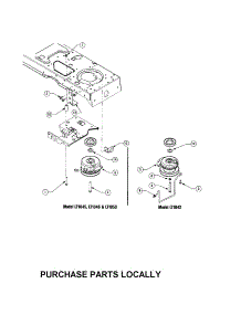 Power Take-Off (Pto) System parts for Cub Cadet Front-Engine Lawn Tractor LT1050 from AppliancePartsPros.com