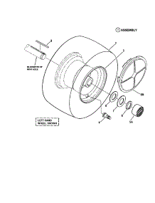 Wheels-Rear parts for Snapper Front-Engine Lawn Tractor LT120G30AB from AppliancePartsPros.com