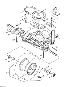 Transmission (Gear Drive) / Rear Wheels parts for Snapper Front-Engine Lawn Tractor LT125G38DB from AppliancePartsPros.com
