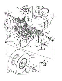 Transmission (Hydro Drive) / Rear Wheels parts for Snapper Front-Engine Lawn Tractor LT140H33DBV from AppliancePartsPros.com