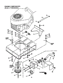Engine - Lt180h48dbv2 parts for Snapper Front-Engine Lawn Tractor LT160H42DBV from AppliancePartsPros.com
