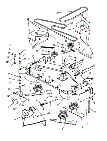 48" Cutting Deck / Belts / Brakes parts for Snapper Front-Engine Lawn Tractor LT160H42DBV2 from AppliancePartsPros.com