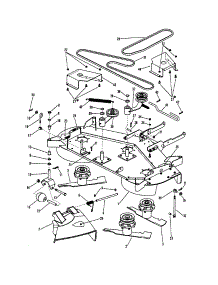 48" Cutting Deck / Belts / Brakes parts for Snapper Front-Engine Lawn Tractor LT160H42FBV2 from AppliancePartsPros.com
