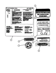 Decals parts for Snapper Front-Engine Lawn Tractor LT160H42FBV2 from AppliancePartsPros.com