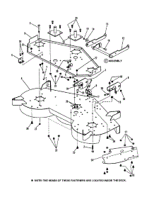 48" Cutting Deck Sub Assembly parts for Snapper Front-Engine Lawn Tractor LT180H48DBV2 from AppliancePartsPros.com