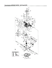 Transmission Service Parts parts for Snapper Front-Engine Lawn Tractor LT18400 (2690404) from AppliancePartsPros.com