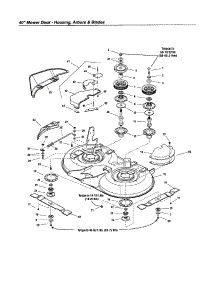 Housing / Arbors / Blades parts for Snapper Front-Engine Lawn Tractor LT2040 (2690655) from AppliancePartsPros.com